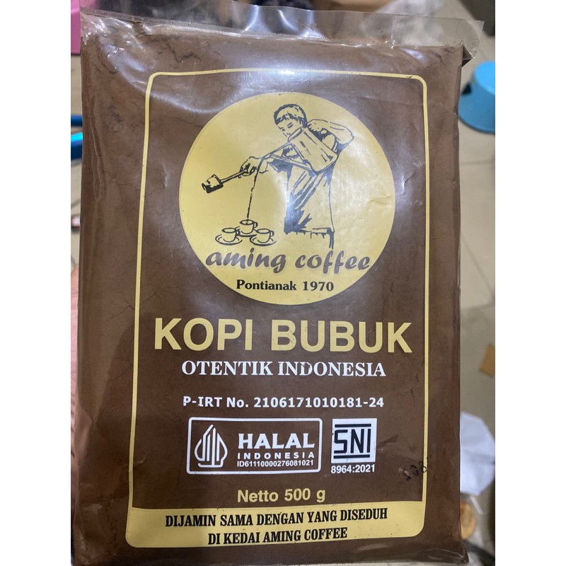 

JAMIN MURAH !!!READY KOPI AMING 500grm Coffee shop kopi bubuk legendaris Aming asli pontianak KHUNTIEN KOPI ROBUSTA(BISA LANGSUNG ORDER)