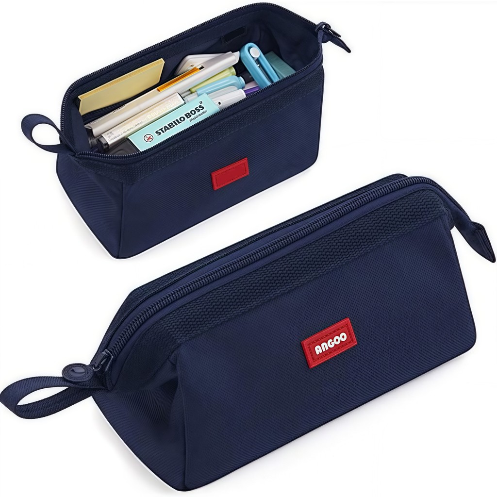 

Stationery organizer pens pen pouch multilayer large capacity cosmetic travel organizer simple pencil case for school office