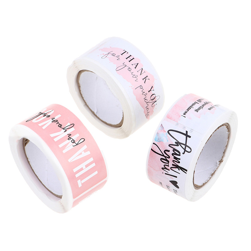 

120PCS Thank You Handmade With Love Thank YOU Stickers DlY Decoration Label Perfect For Adorn Gifts And Baking Sealing