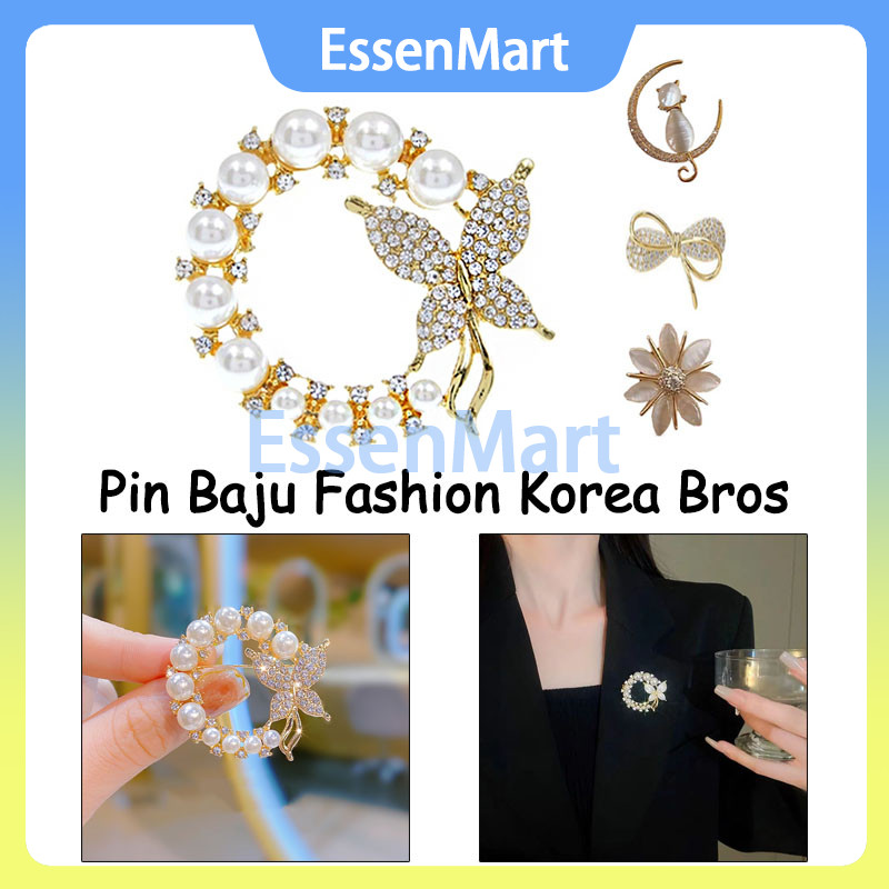 Pin Baju Fashion Korea Bros / Brooch / Bros Hijab / Bros Cantik