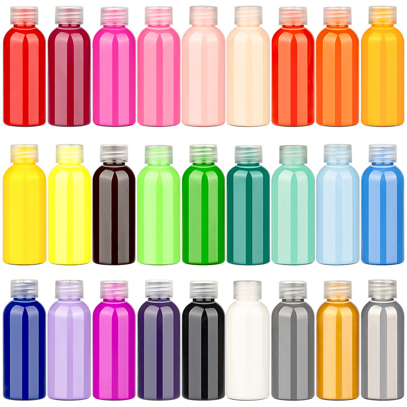

24-color Fluid Acrylic Paint 60ml Bottled High-brightness Quick-drying DIY Children's Graffiti Acrylic Pigment Art Supplies