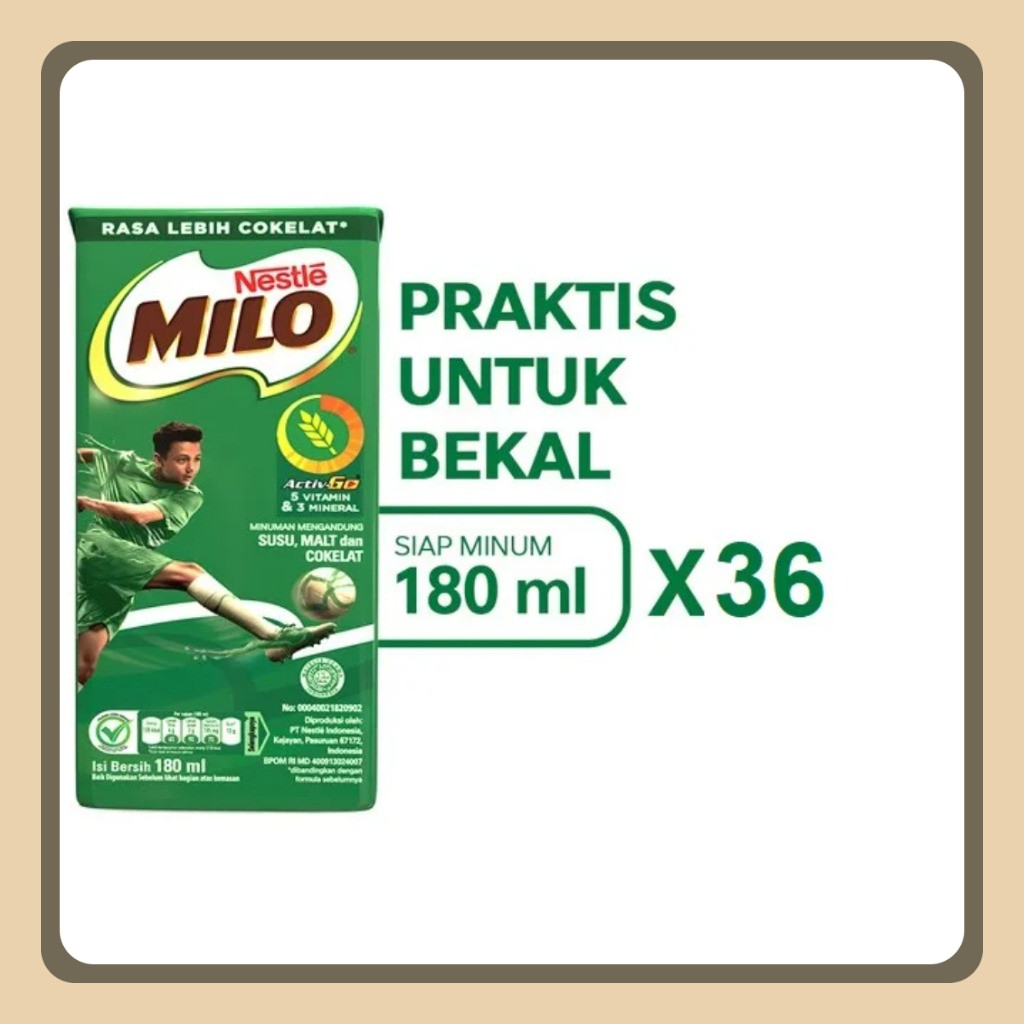 

MILO 180 ml 1 Dus