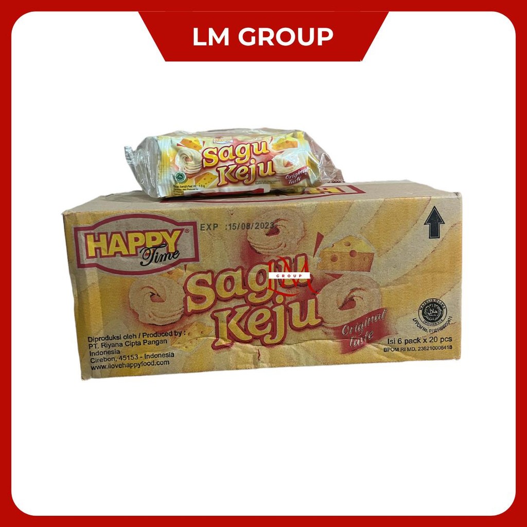 

[1 DUS] Sagu Keju Happy Time 6x20 pcs @10gr LM Snack