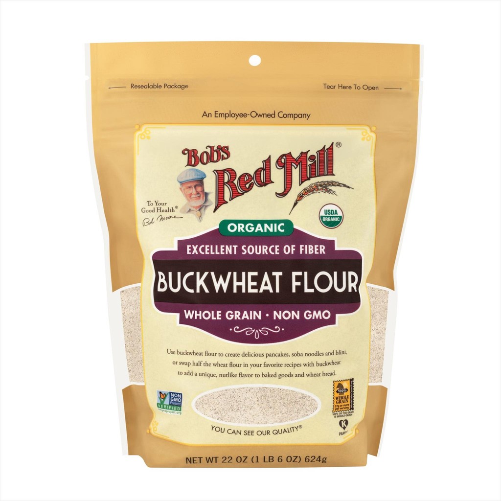 

Bob Red Mill Organic Buckwheat Flour ( Non GMO ) Tepung Soba 624g