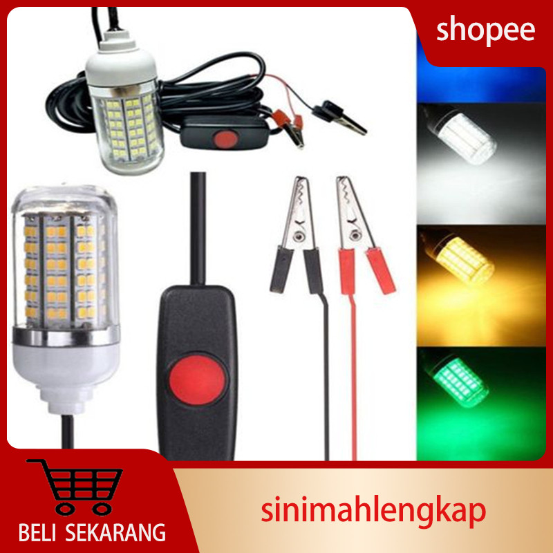 Lampu bawah air Persediaan Menarik Ikan Lampu LED Dalam Air Umpan Ikan Umpan Cahaya untuk Memancing 