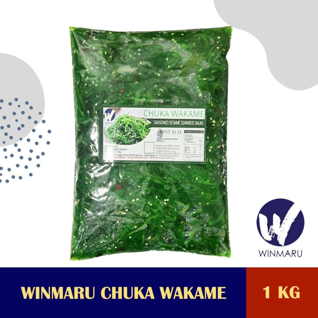 

Winmaru Chuka Wakame 1kg / Seasoned Sesame Seaweed Salad