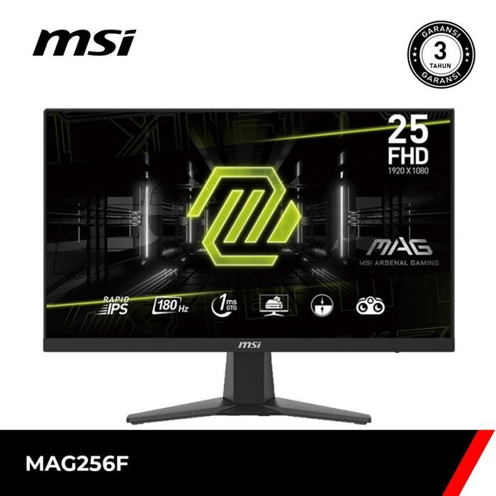 MSI MAG 256F | MAG256F 24.5" FHD Gaming Monitor 180Hz 1ms