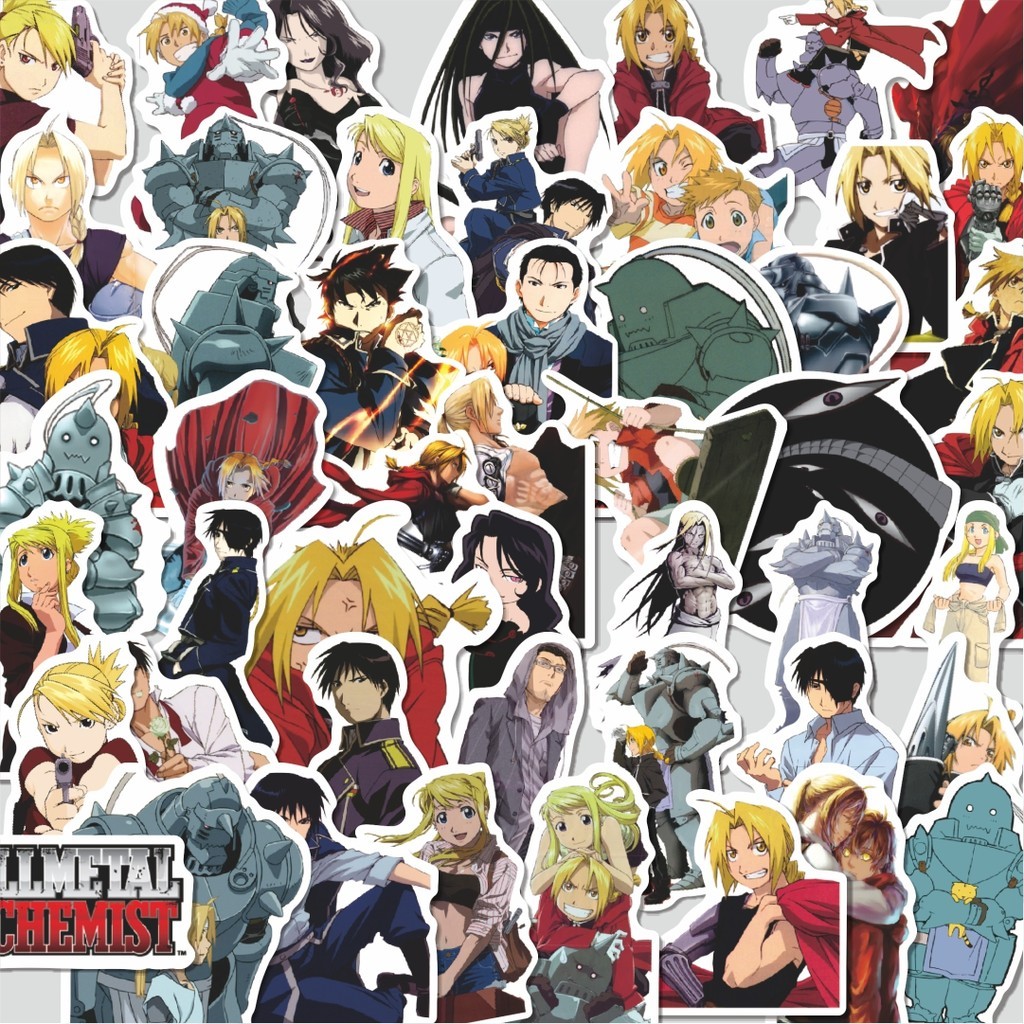 

Stiker Cutting Pack Sticker Anime Fullmetal Alchemist (Hagane no Renkinjutsushi) Isi 100Pcs Series Aesthetic Lucu Keren Untuk Koper Bahan Vynil