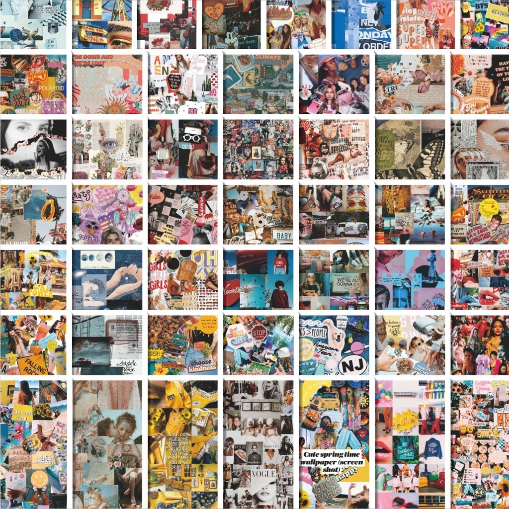 

Stiker Cutting Pack Stiker Splice Mosaic Art Versi 1 Isi 100Pcs Series Aesthetic Lucu Keren Untuk Koper Bahan Vynil