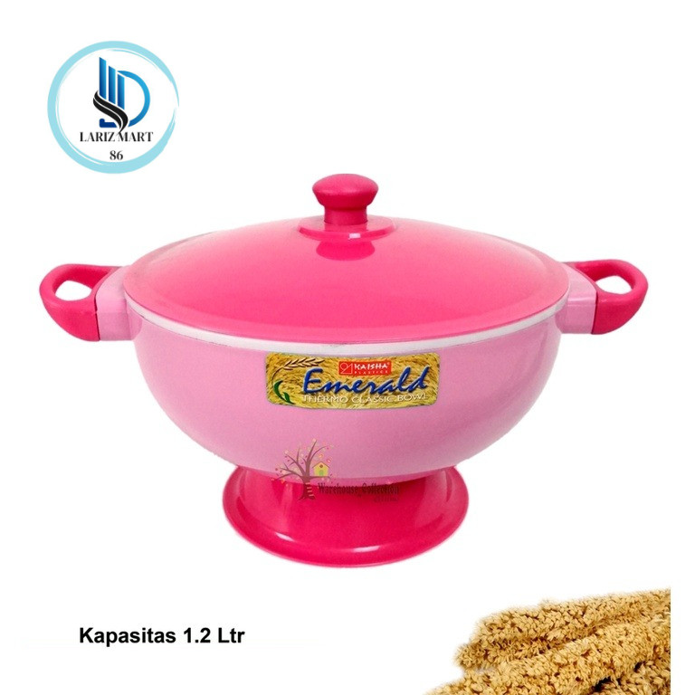 THERMOS NASI SANGKU SUMBUL BAKUL CETING NASI TAHAN PANAS/TEMPAT NASI MODEL THERMOS KHAISHA EMERALD