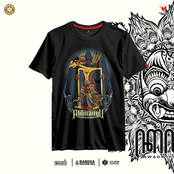 (TOP) Kajawi Kaos Wayang Abimanyu Putra Pandhawa Baju Distro Wayang Abimanyu Pria dan Wanita Bahan P