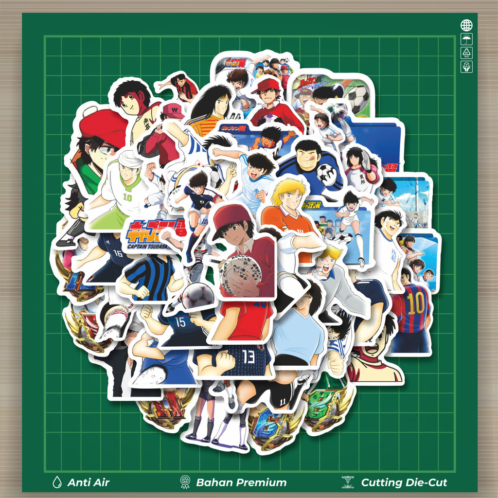 

HOT 50 PCS STIKER Sticker Anime Captain Tsubasa Sticker Stiker Fashion Cars Decal Dingin Kartu Album Custom Vinyl Anti Air- Sticker Aesthetic Buku Journal Koper Casing HP Tablet Laptop Helm Motor Botol Minum
