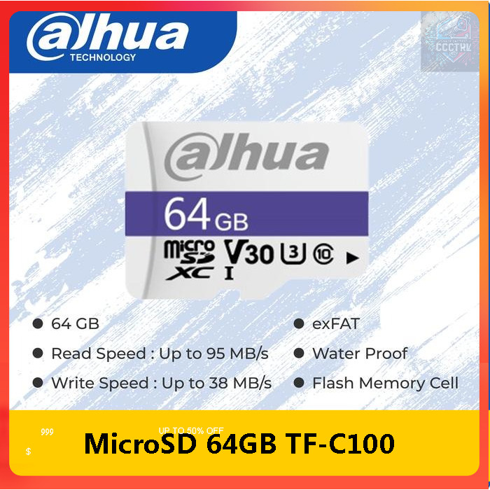 Dahua MicroSD 64GB TF-C100 Mmc 64GB Memory Card CCTV