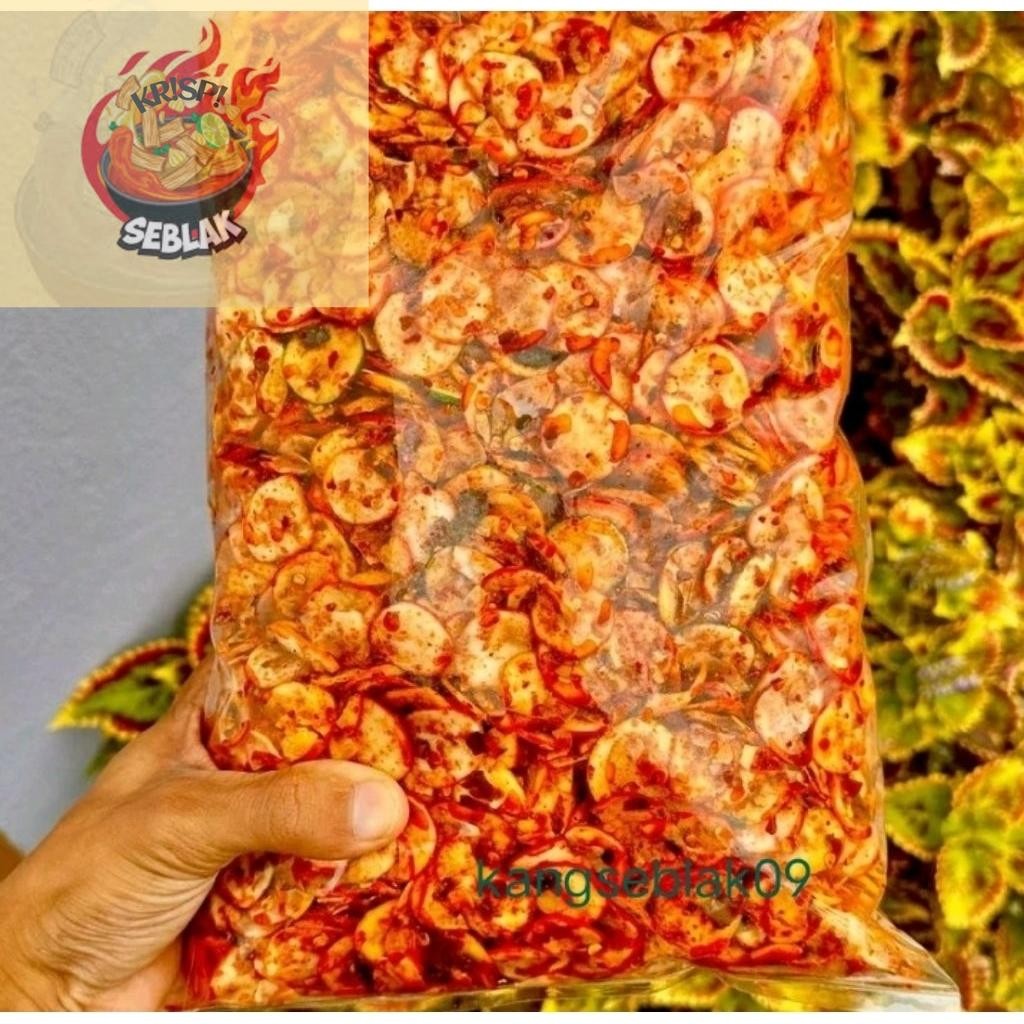 

Seblak krispi KERUPUK SEBLAK DAUN JERUK/SEBLAK KERING PEDAS 500gr