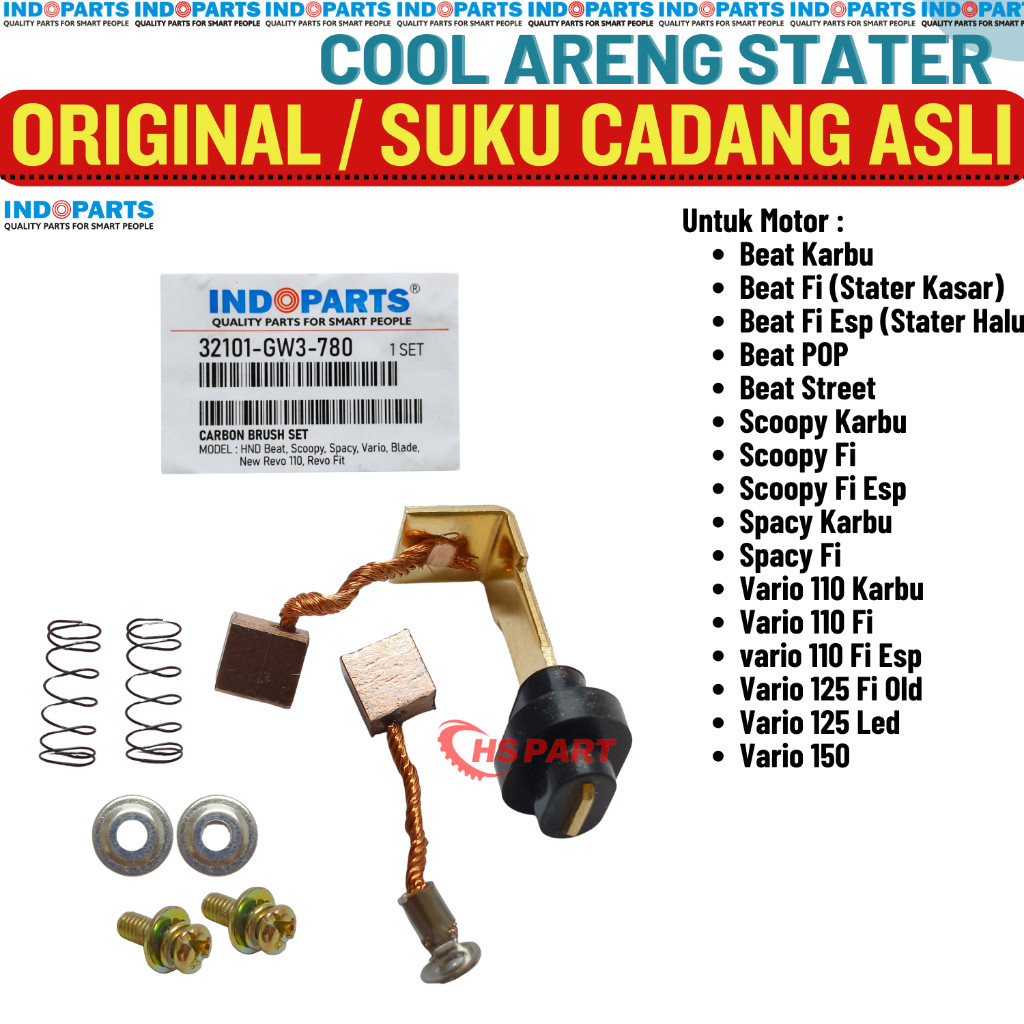 Arang Areng Cool Kul Stater Dinamo Beat Fi POP Street Scoopy Spacy Vario 110 125 Original Indoparts