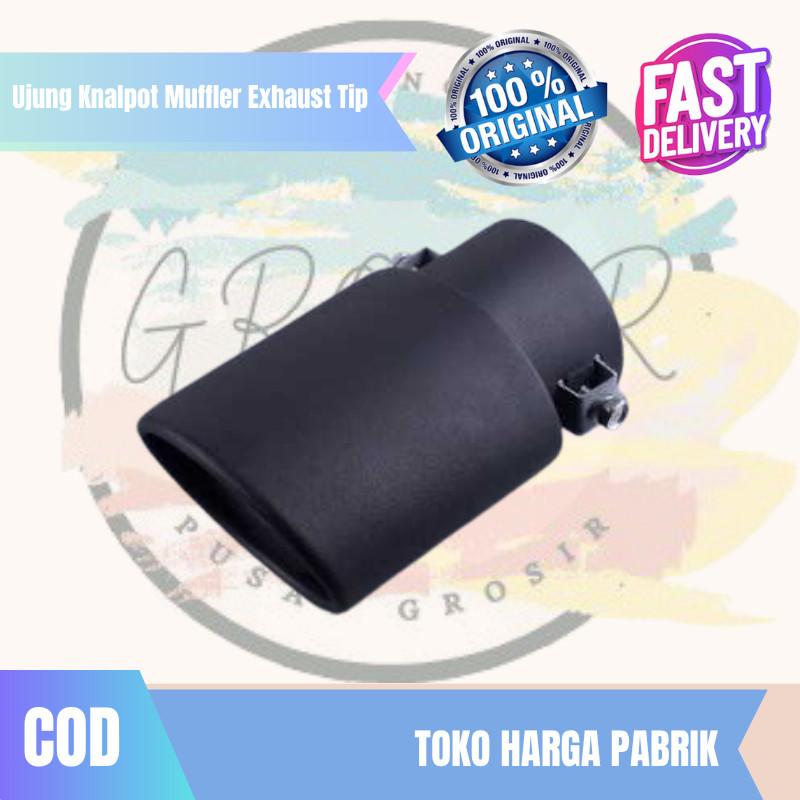 Ujung Knalpot Muffler Exhaust Tip Tailpipe Universal Car 15cm