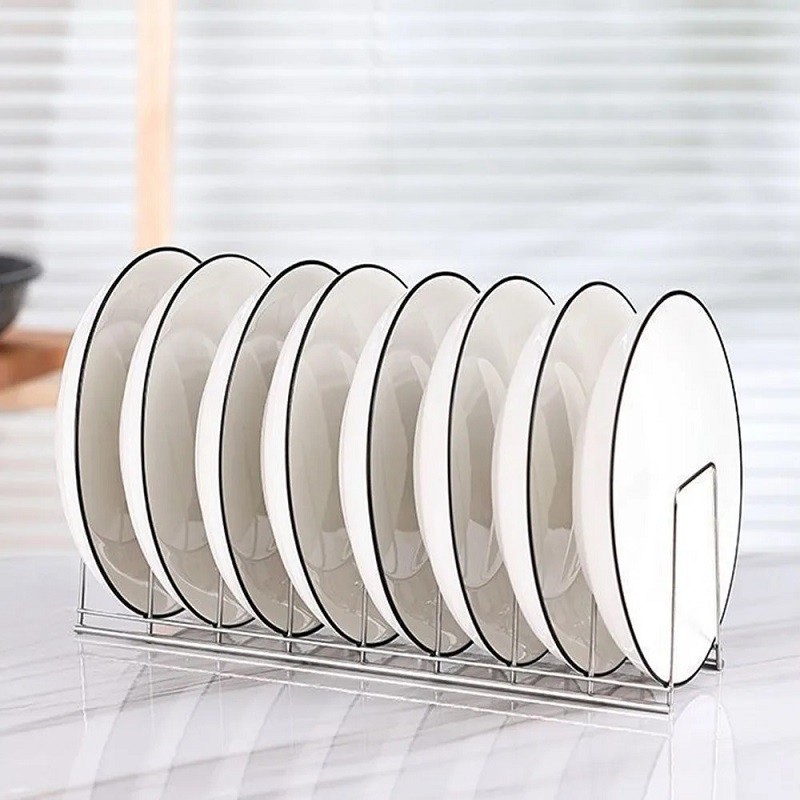 Rak Piring Mangkuk Rak Pengeringan Piring Rak Pengering Tutup Stainless