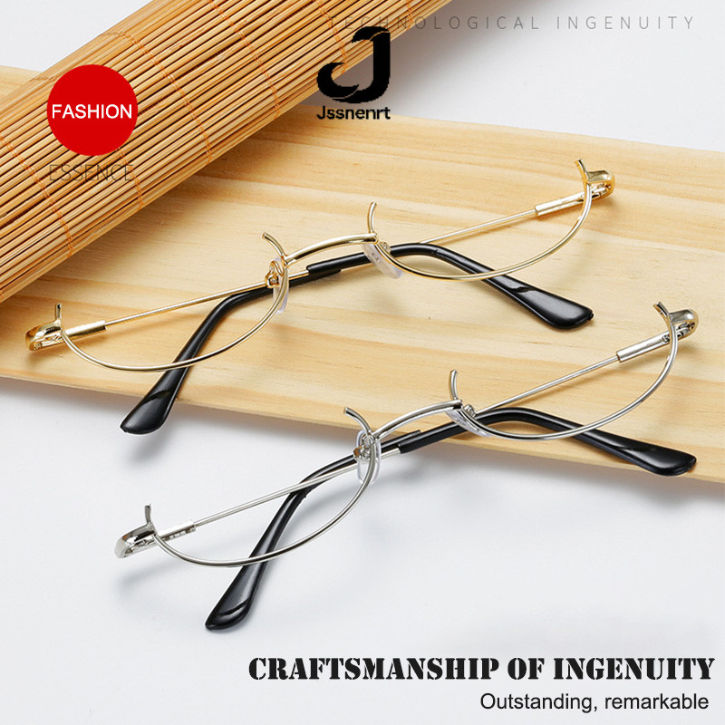 [JSS] Wanita Berhias Bingkai Kacamata  Selebriti Internet  Kacamata Setengah Bingkai