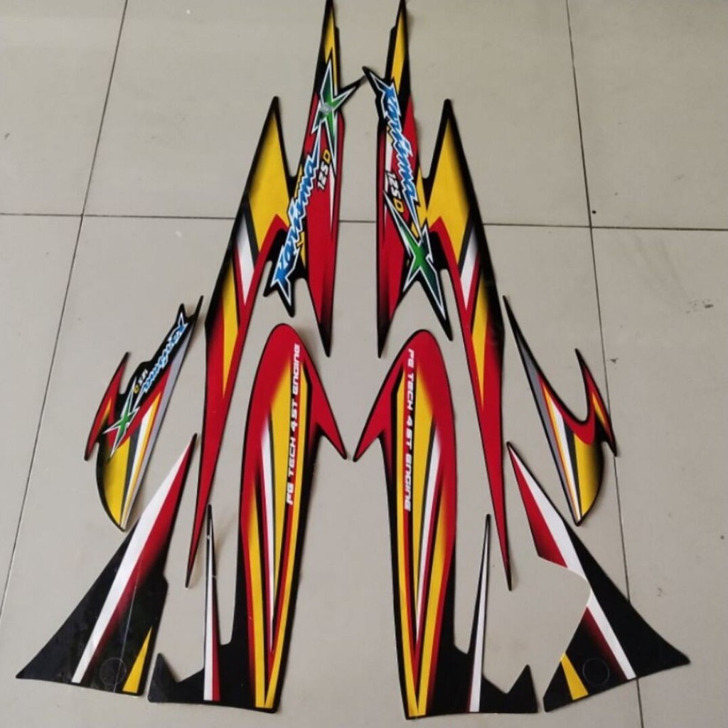 Striping Ori body Honda Karisma x 125D 2006 stiker bawaan original bodi honda karisma x 125 d