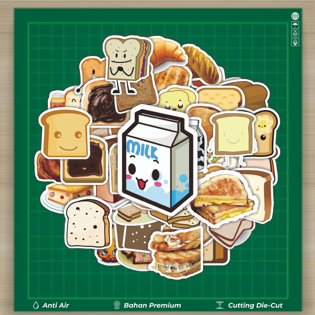 

HOT 50 PCS STIKER Stiker Butter [Mentega] Stiker Fashion Cars Decal Dingin Kartu Album Custom Vinyl Anti Air- Sticker Aesthetic Buku Journal Koper Casing HP Tablet Laptop Helm Motor Botol Minum