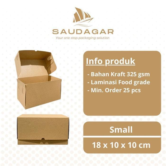 

[PROMO BARANG BARU] [PROMO BARANG BARU] Box kotak bolu gulung / dus bomboloni bahan kraft anti minyak isi 25 pcs - Small isi 25 pcs Bergaransi Terlaris Bergaransi Terlaris