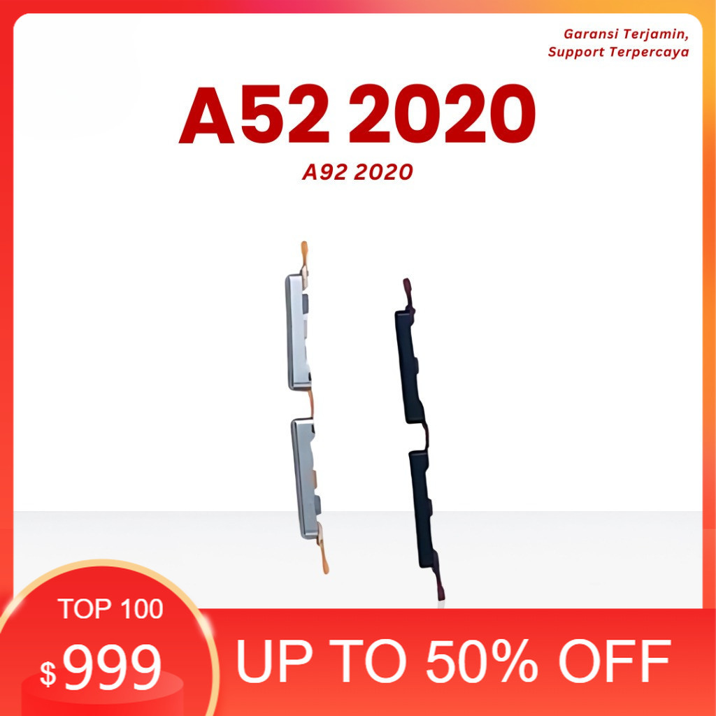 PROMO Tombol Luar Volume Oppo A52 2020 / A92 2020 Original - Flexible Button Pencetan HP Volume

