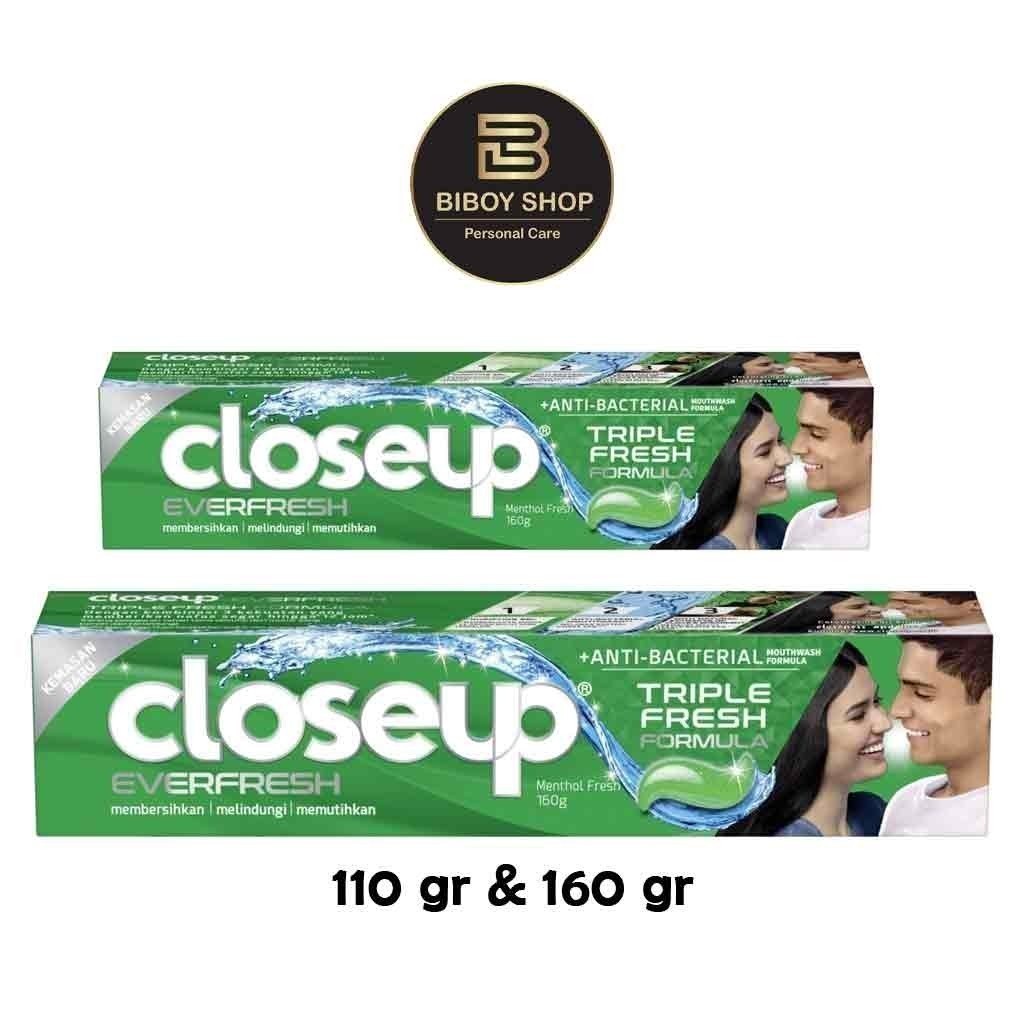 PASTA GIGI CLOSE UP 110 GRAM & 160 GRAM EVERFRESH - PASTA GIGI CLOSE UP - ODOL CLOSE UP - biboy shop