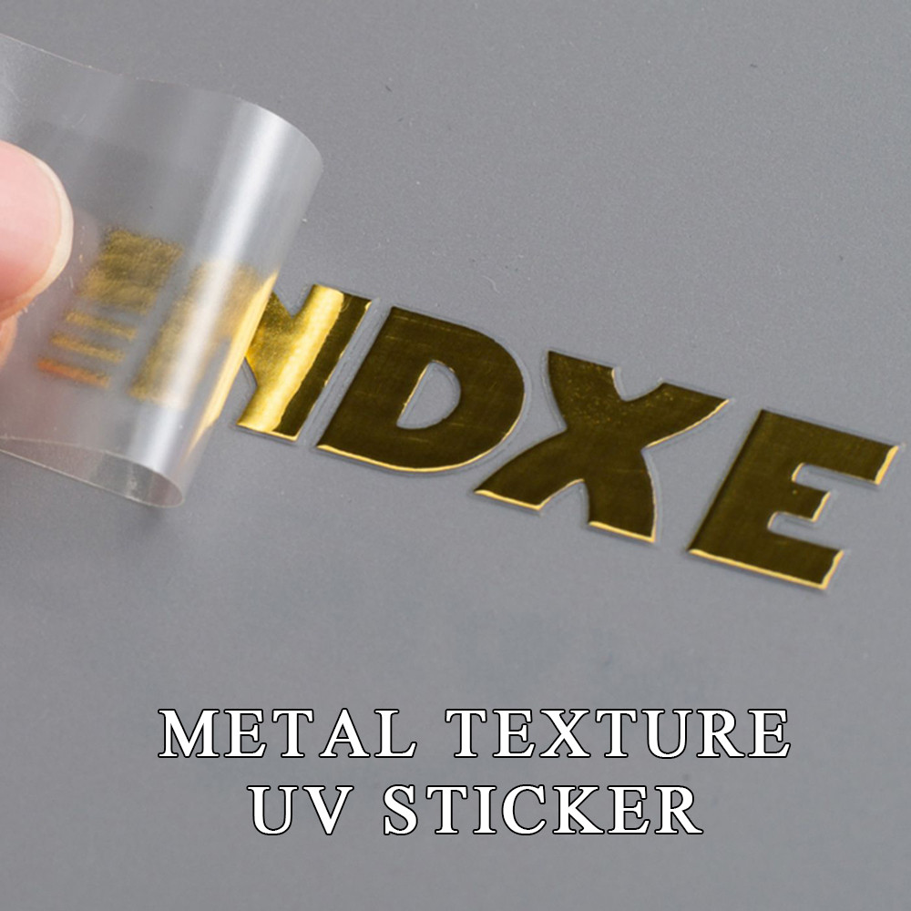 

Custom Metal label stickers Shiny Gold Silver Transfer Sticker Personalized