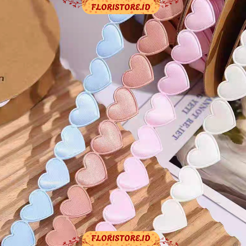 

HEART SHAPE RIBBON / PITA KAIN / PITA KADO / FLORIST SUPPLY