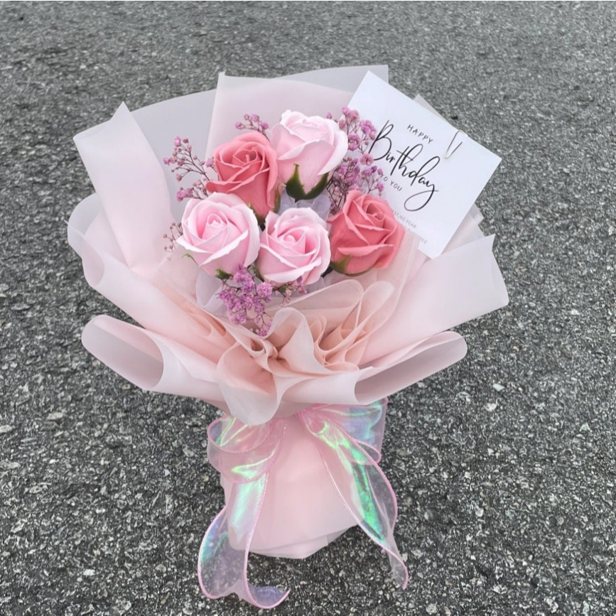 

4 cm Pita Korea Fishtail Organza / Pita Buket Aesthetic Glossy Hologram Aksesoris Kado Bucket Bunga