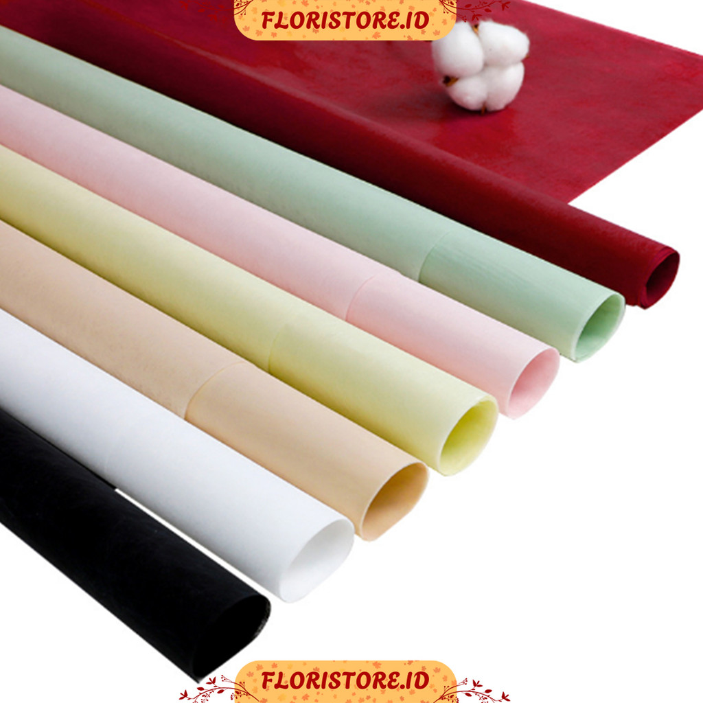 

GLOSSY COTTON TISSUE PREMIUM / KERTAS TISU / KERTAS BUKET BUNGA / FLORIST PAPER / CELLOPHANE