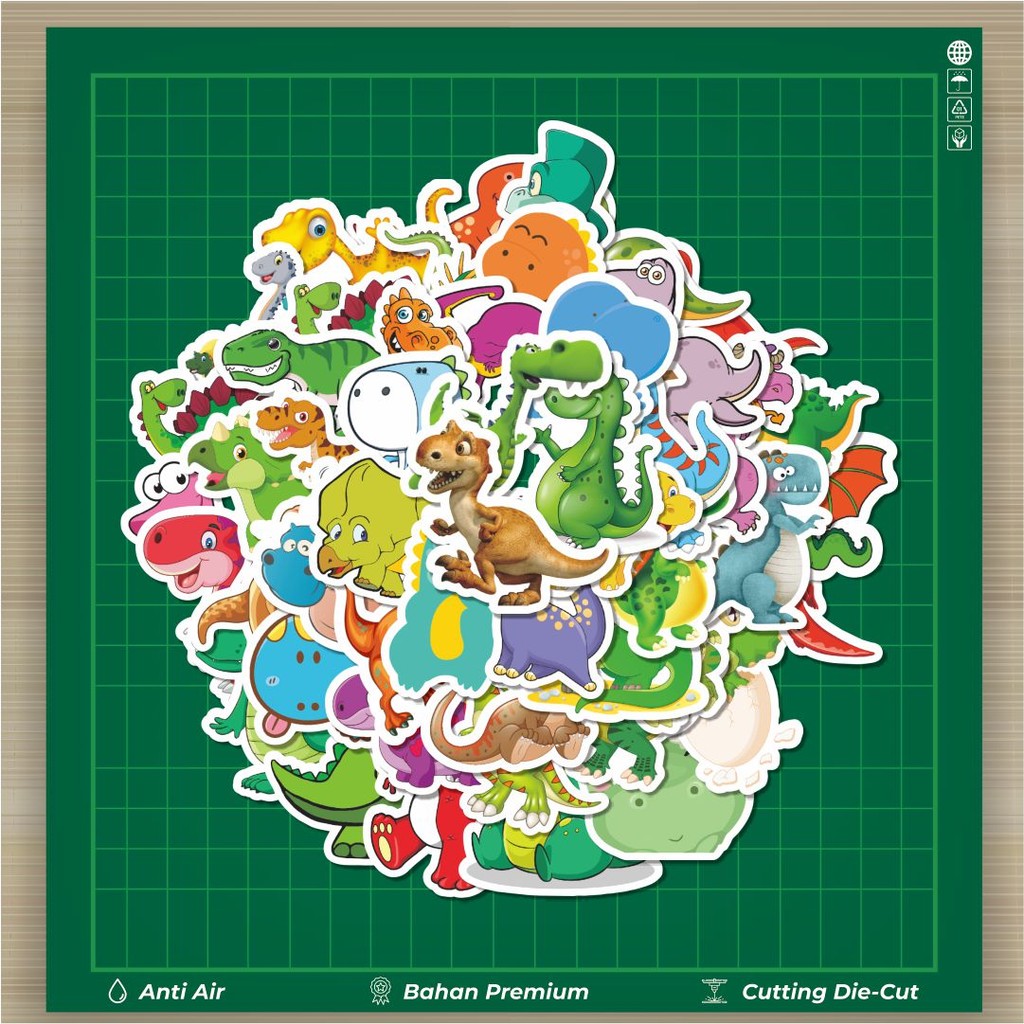 

HOT 50 PCS STIKER Stiker Dinosaur Series 2 Stiker Fashion Cars Decal Dingin Kartu Album Custom Vinyl Anti Air- Sticker Aesthetic Buku Journal Koper Casing HP Tablet Laptop Helm Motor Botol Minum