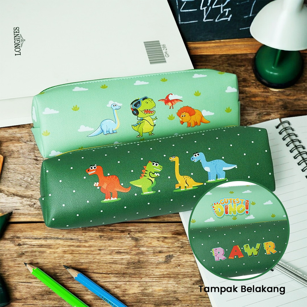 

Tempat Pensil / Kotak Pensil Zipper / Pencil bag 223-002 Dino