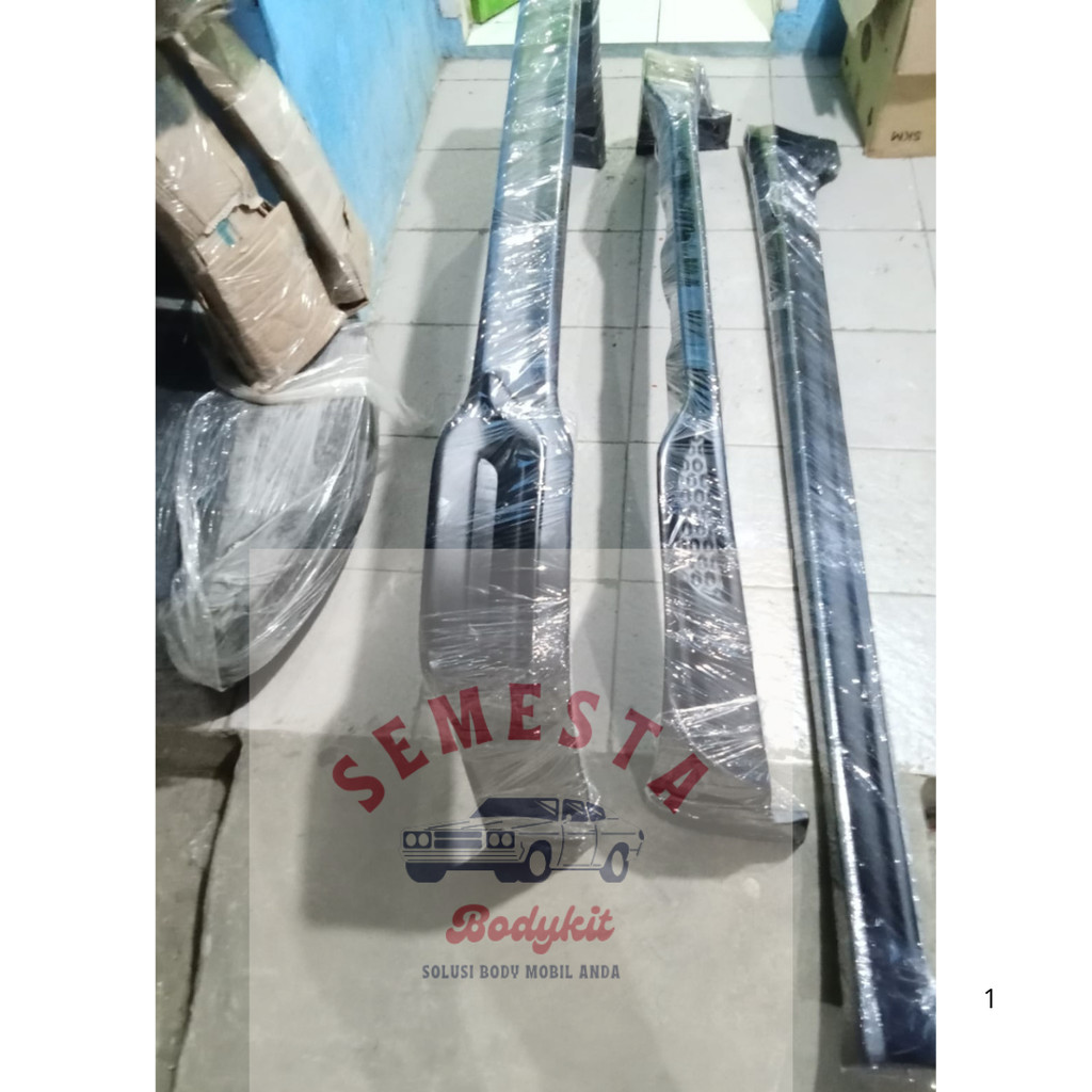 Paket Bodykit CALYA/SIGRA + FENDER DOFF Model Venturer 2016-2025 Bahan Fiber (Epoxy/Hitam Doff)