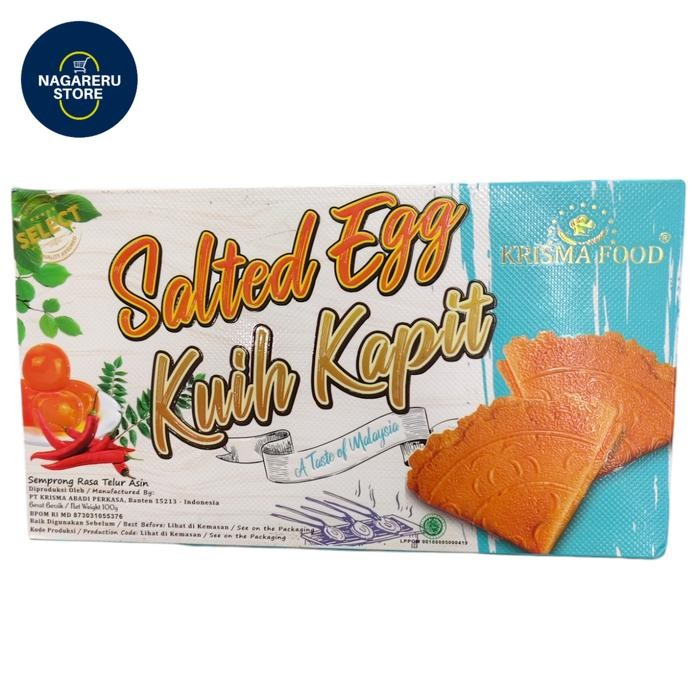 

Krisma food salted egg kuih kapit (semprong rasa telor asin) 100gr