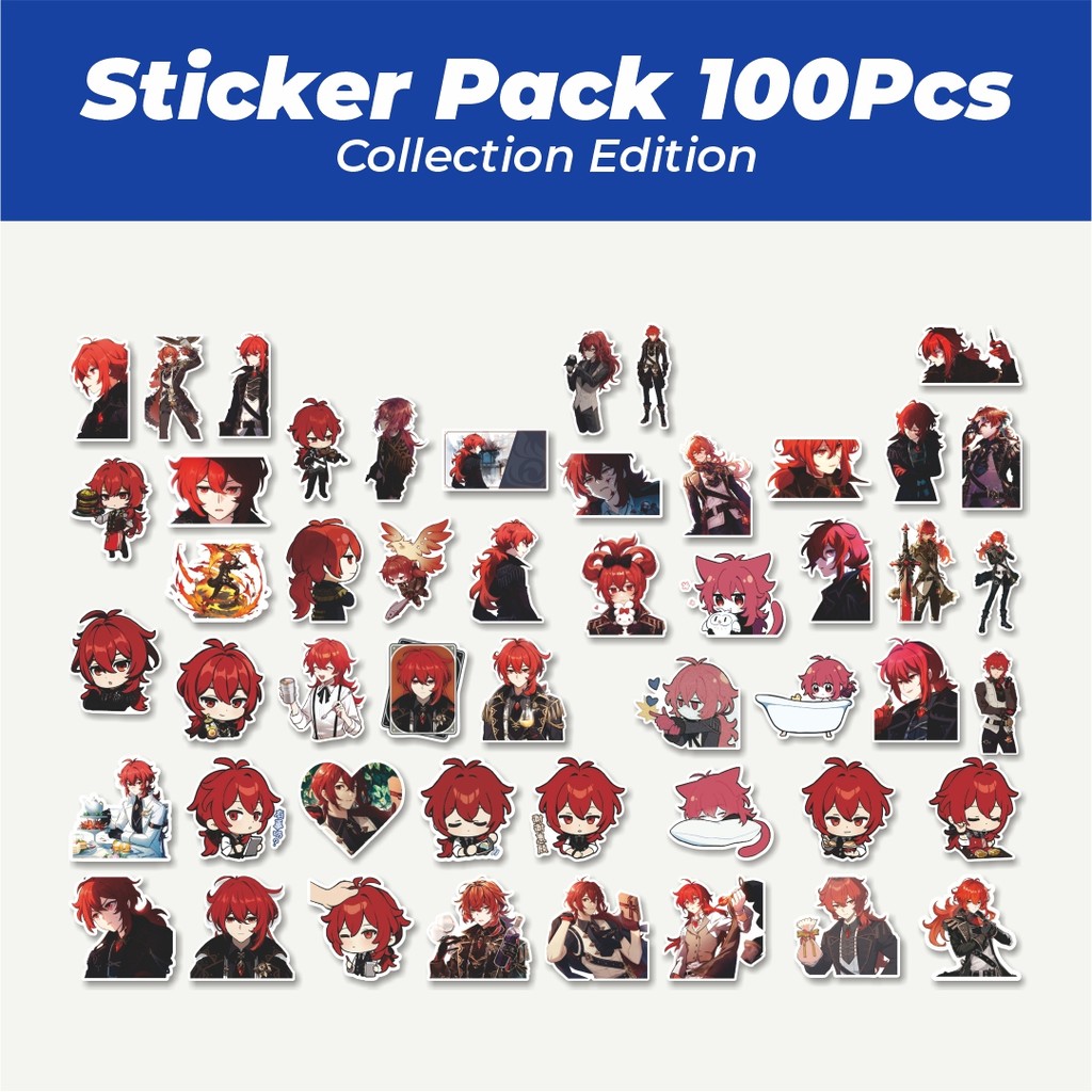

Hot Stiker Anime Genshin Impact Diluc Q-1 Mini Diary Lucu Anti Air Stikers Berperekat Waterproof Sticker Decal Buat Motor Helm Buku Journal Koper Casing HP Laptop Botol Minum