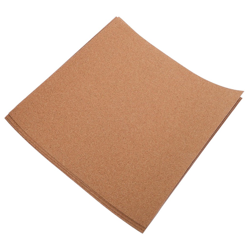 

5PCS Self Adhesive Cork Message Board Bulletin Square Wall Boards Office Photo Display Mats Tiles Soft Bulletin Board for Walls