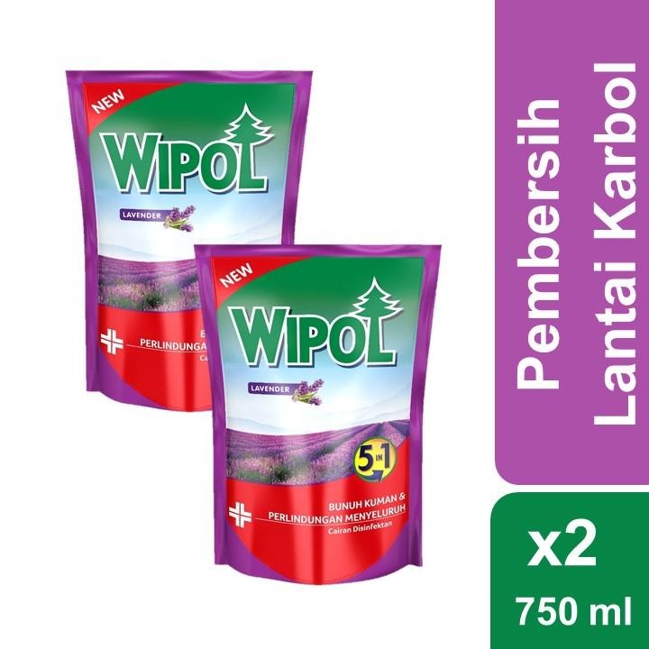 Wipol Ultra Protection Anti Serangga Lavender Pouch 750ml Twin Pack