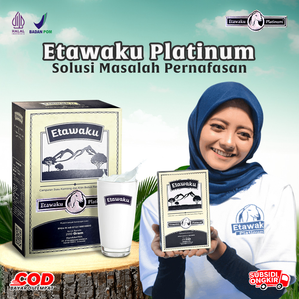 

ETAWAKU Platinum Susu Kambing Etawa Atasi Sesak Nafas Plus Krimer Nabati Original BPOM Asli