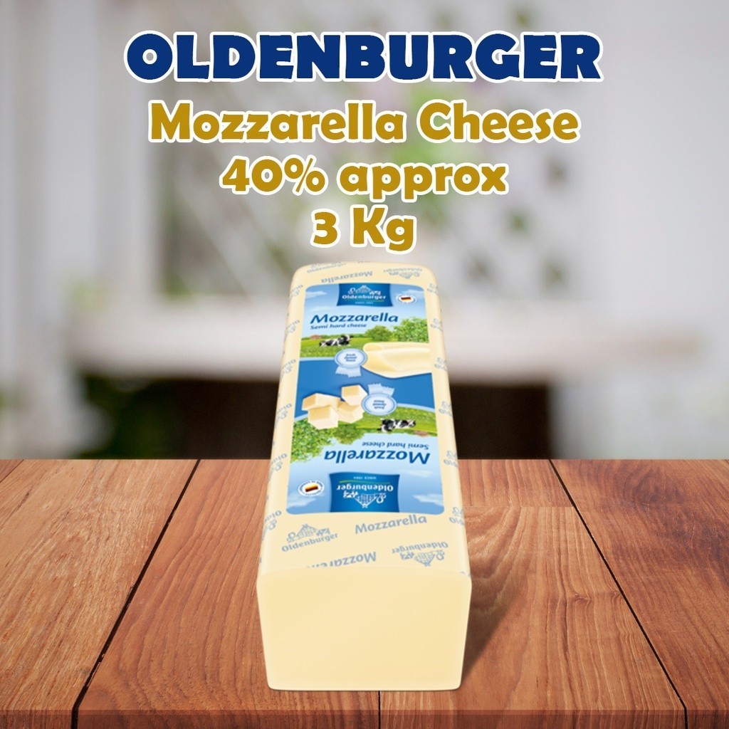 

OLDENBURGER Mozzarella Cheese 40% approx 3 Kg