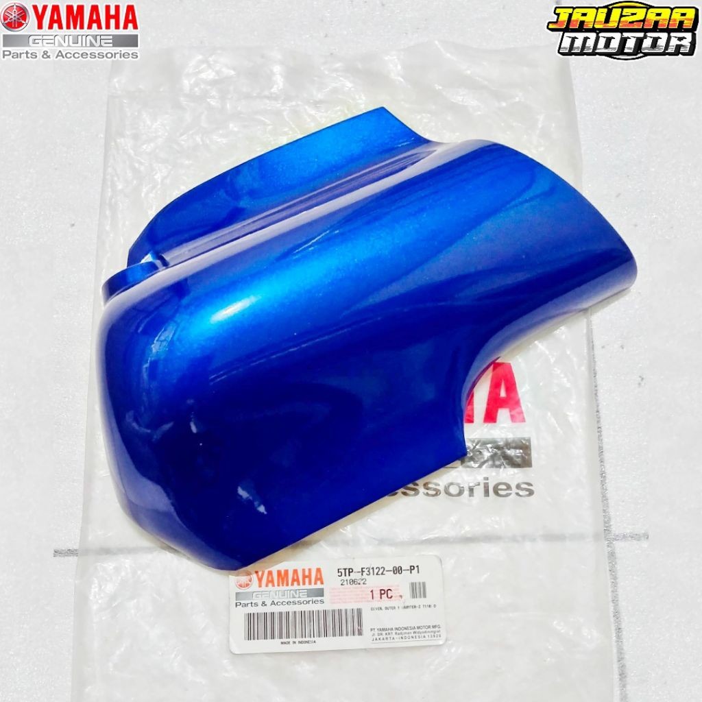 COVER SPAKBOR SHOCK DEPAN KIRI BIRU JUPITER Z BURHAN 5TP-F3122-00-P1 ORIGINAL YAMAHA