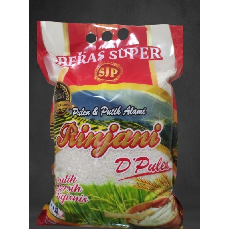 

BERAS BEAS PREMIUM RINJANI KEMASAN 5 KG PANDAN WANGI BERSIH PUTIH MEKAR PULEN ENAK