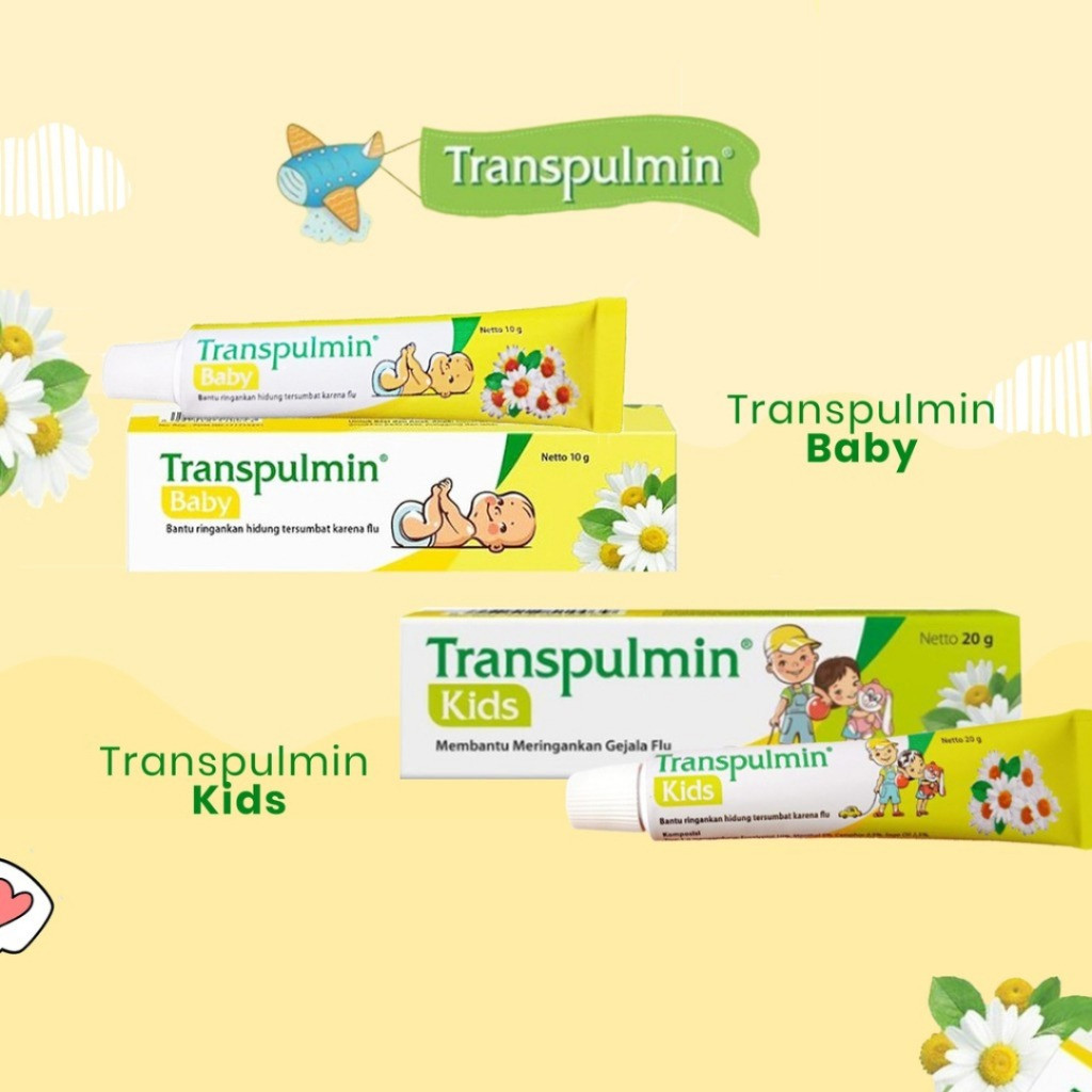 TRANSPULMIN 10gr dan 20gr Baby & Kids | Balsam Balsem Batuk Pilek Untuk Bayi