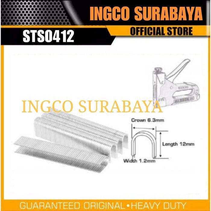 

INGCO STS0412 (10 mm) U-STAPLES REFILL ISI STEPLES TEMBAK HSG1405
