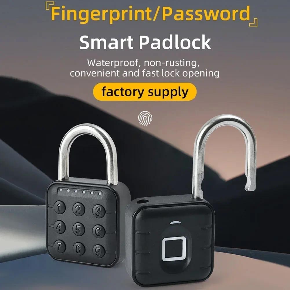 

TUYA Biometric Fingerprint Cable Lock Waterproof Durable Padlock Fingerprint Unlock APP Control