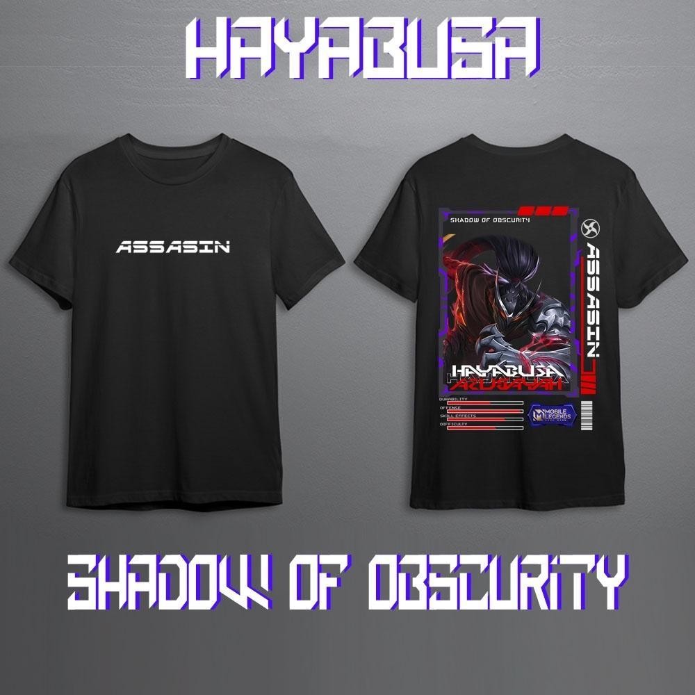 KAOS MOBILE LEGEND HAYABUSA SKIN EPIC, STAR, ELIT, SKIN 11 KAOS HAYABUSA MOBILE LEGEND ASSASIN SKIN 