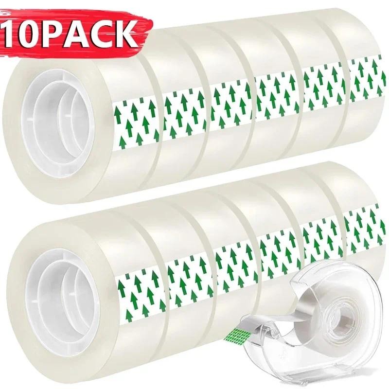 

10/5/1 Rolls Premium Transparent Tape 0.8cm 1.2cm 1.8cm Multifuntion High-viscosity Adhesive Tape for Gift Wrapping Packing