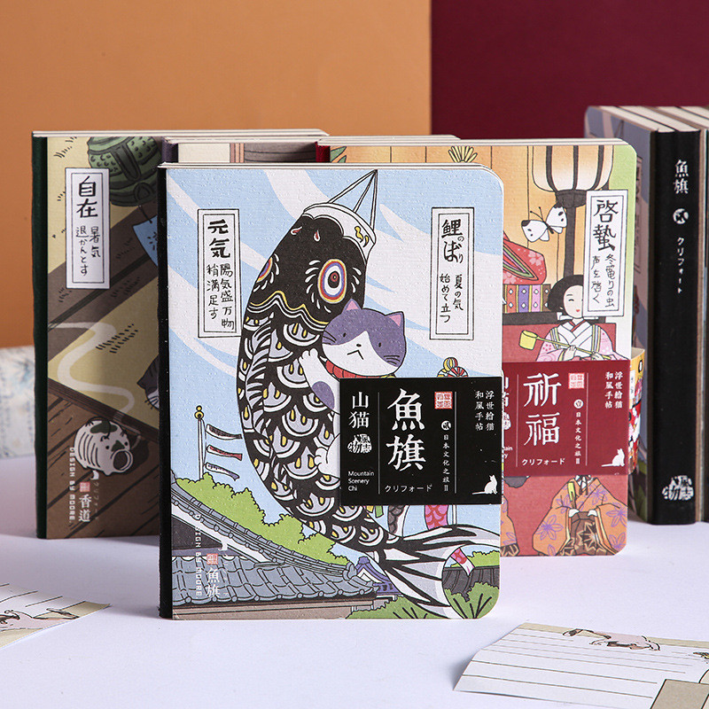 

Creative Cartoon Cat Hardcover Notebook Planner Paper Diary Monthly Yearly Agenda Notepads School Student Planning Stationery