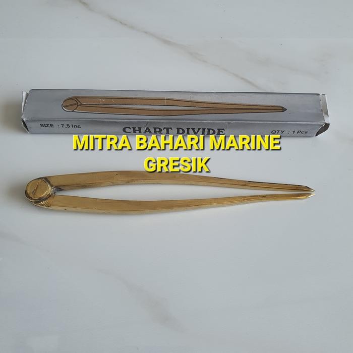 

Jangka Semat Kuningan / Jangka Peta / Chart Divide 7,5 inchi