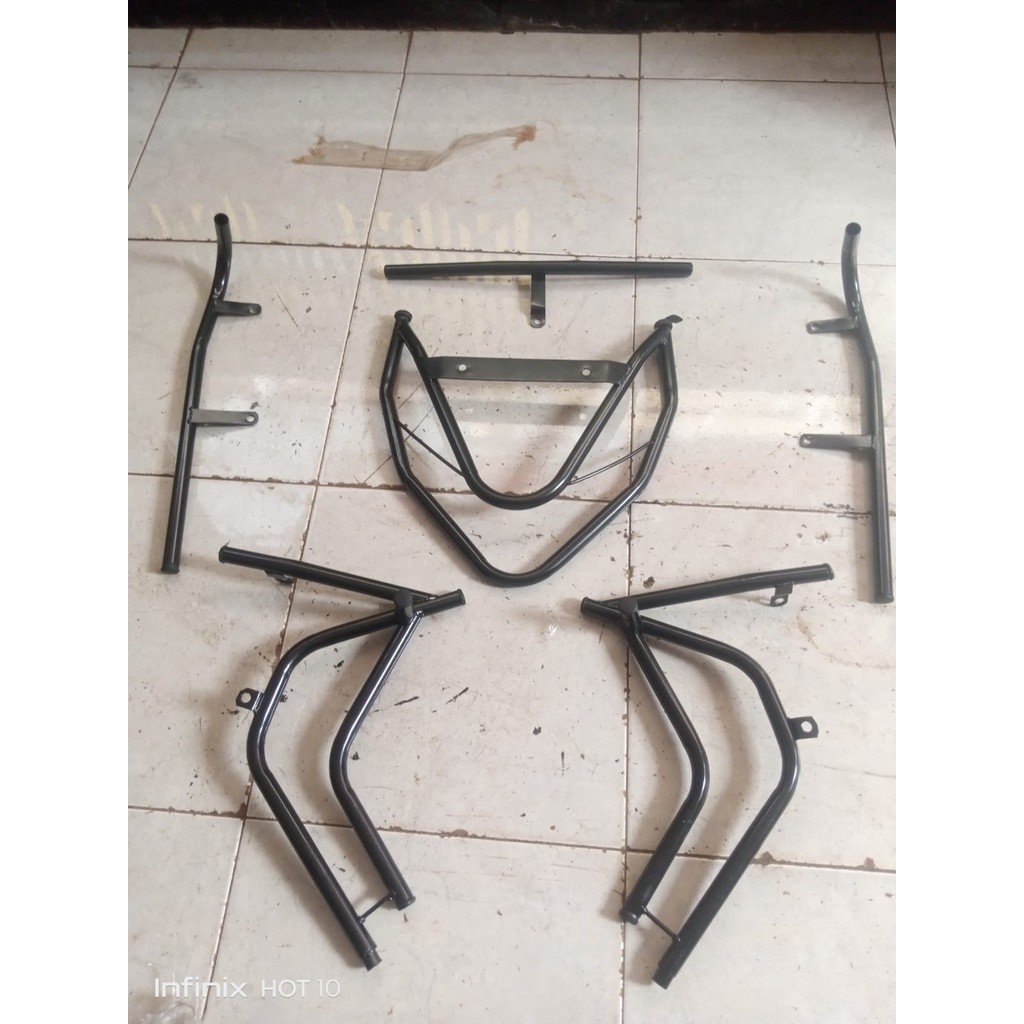 Crash Bar Tubular Frame Slider Pelindung Body BEAT 2020-2022 ,BEAT STREET , BEAT FI , BEAT CBS , BEA